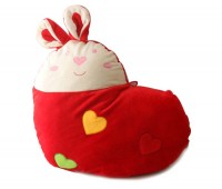 可爱Miffy米菲兔心形抱枕 红色