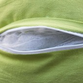 纯棉方枕 抱枕 含芯 （苹果绿）50*50cm